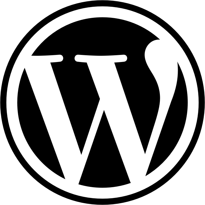 black-wordpress-icon